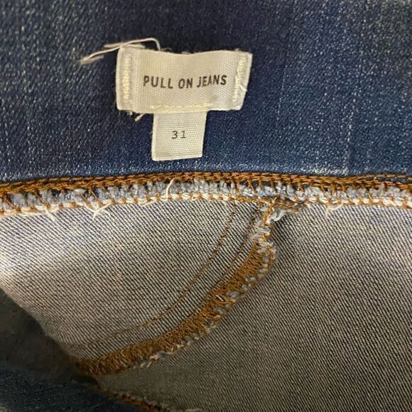 Madewell Pull On Skinny Jeans Elastic Waist High Rise Medium Wash Size 31 - Picture 4 of 6